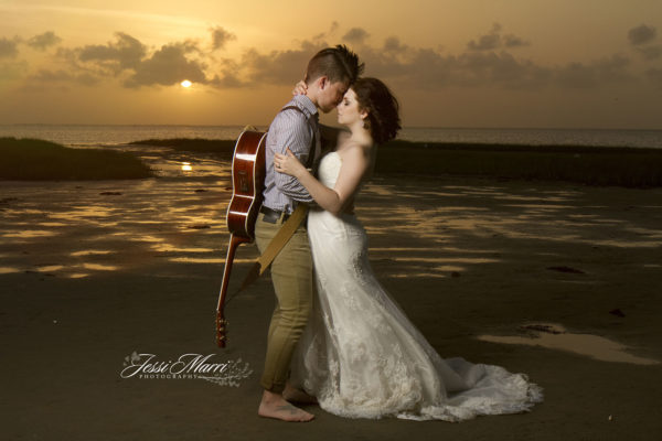 Guitar Sunset Wedding