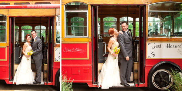Red Trolley Couple
